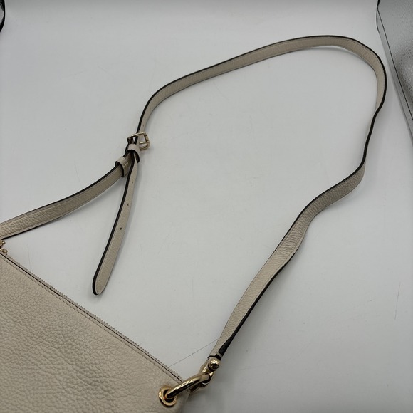 Coach Mia Crossbody Handbag White Pebbled Leather F76645 Zip Top Purse‎ Bag - Picture 9 of 15